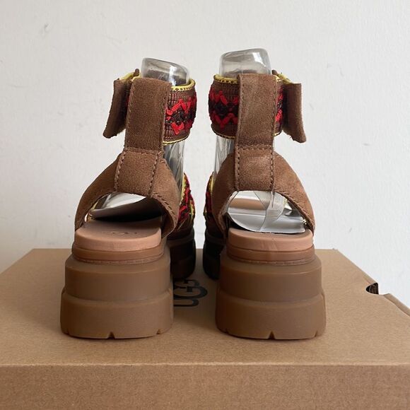 UGG Ashton Heritage Braid Sandals Chestnut USA Women Size 8/UK 6/EU 39 - Picture 10 of 13